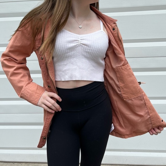 NWOT Peach denim zip up jacket universal threads S - Picture 9 of 10